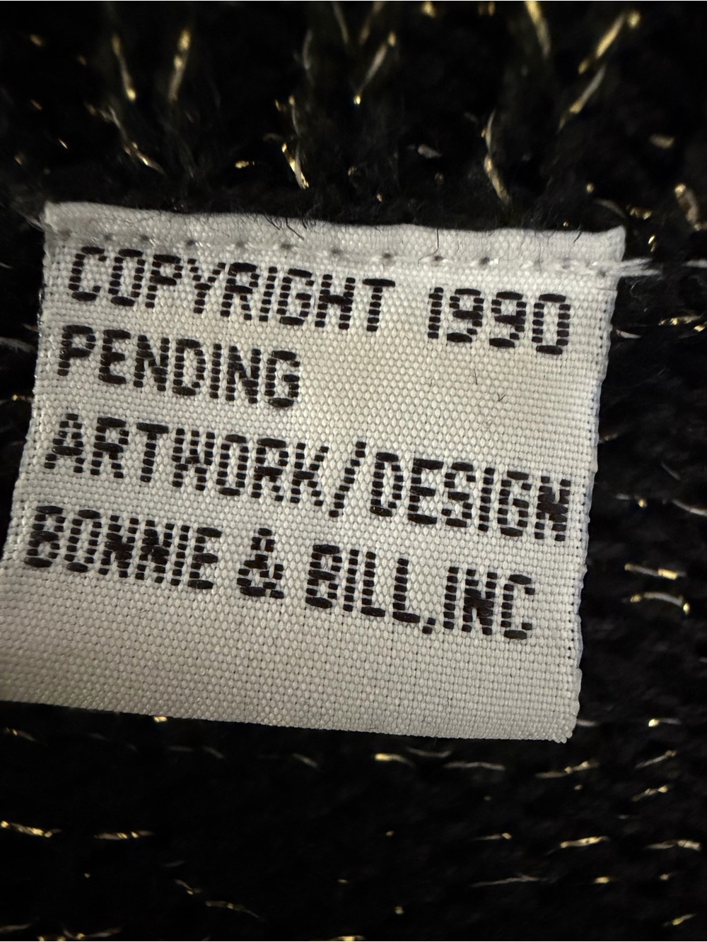 Vintage Black & Gold Embellished Crewneck Sweater - Picture 7 of 10